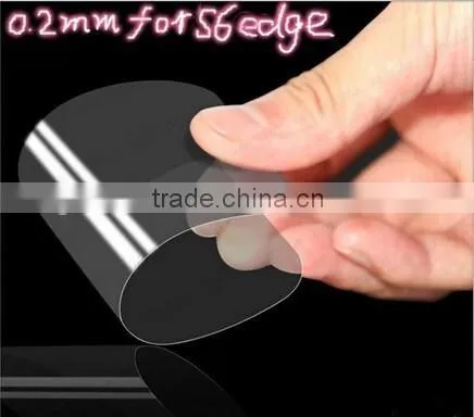 2015 Hot Selling High Quality 0.2mm 2.5D Cell Phone Tempered Glass Screen Protector for Samsung Galaxy S6 Edge photo-2