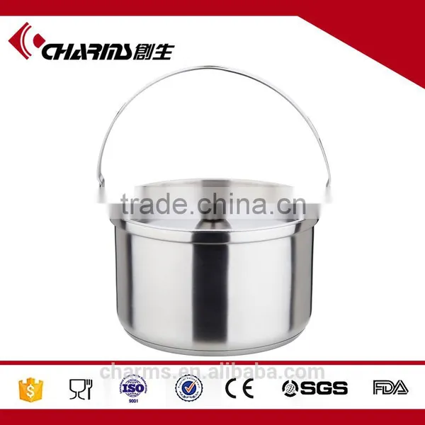 2016 Chaozhou Carry-home Outdoor Camping Stainless Steel Cooking Pot Set photo-2