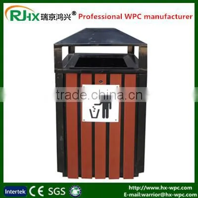 Wood Plastic Composites Material Dustbin photo-3