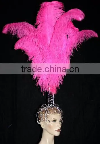 Wedding Decoration Hot Pink Color Ostrich Feathers photo-5