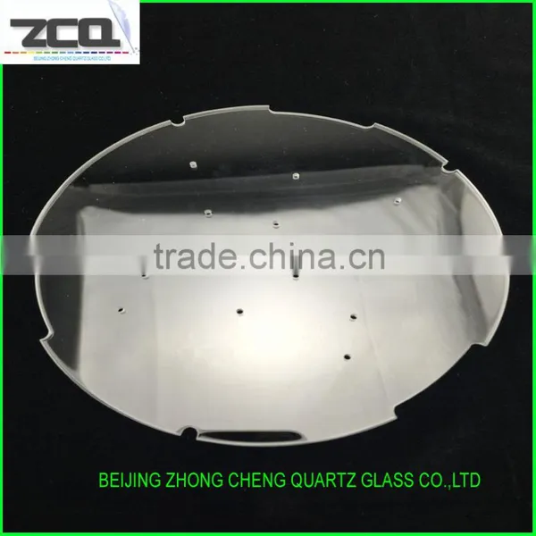 High Quality Perforated Quartz Glass Sheets With Holes On Surface photo-4