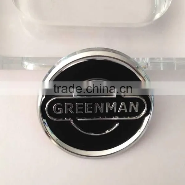 New Arrival 3D ABS Plastic Chrome Plated Self-adhesive Round Car Emblem ,car Emblem photo-5