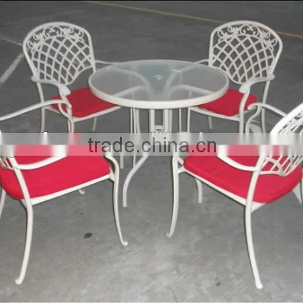 Outdoor Metal Chair and Table