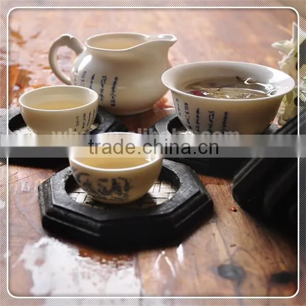 Round Wooden/Bamboo Cup Mats/Pads Set photo-3
