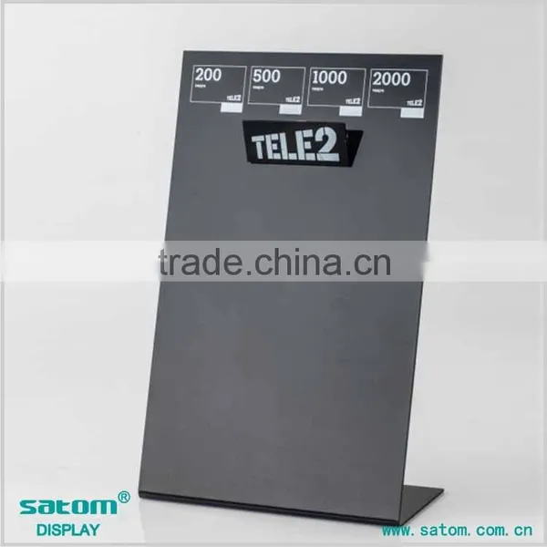 High Quality Desktop Acrylic Display Stands With Document Folder photo-2