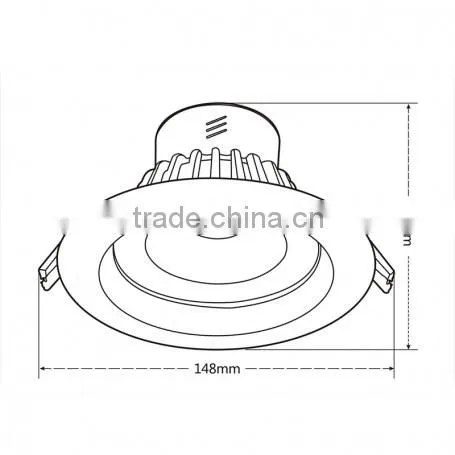 LED Downlight Down Light 12W Warm White 1000lm COB Downlight photo-4