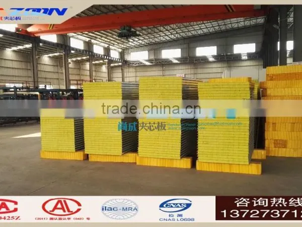 Foshan Fiber Glass Wool Sandwich Panel photo-6