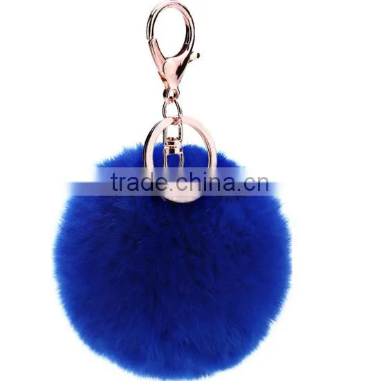 Bag Ball Rabbit Hair Keychain With Different Pendant photo-3