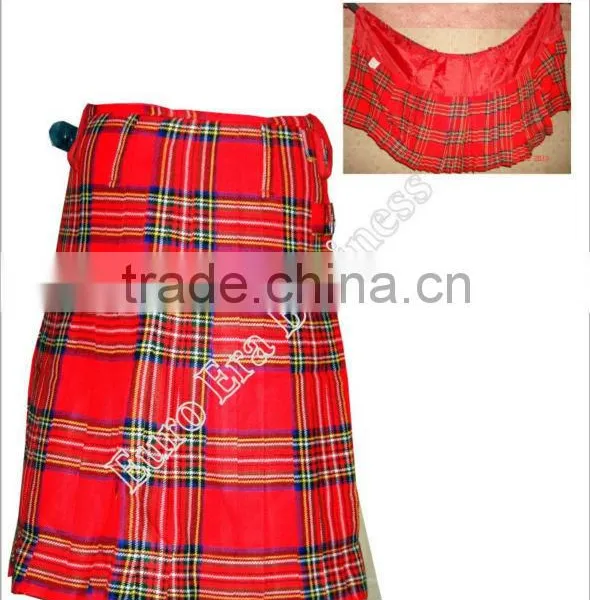 New Mens Scottish Tartan Kilt/Schottenrock Royal Stewart In All Sizes