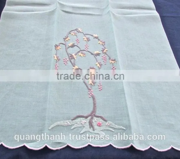 DAISY TEA TOWEL ,embroidery Guest Towel photo-2