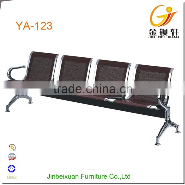 Office Furniture 4-seater Waiting Room Stainless Steel Chairs
