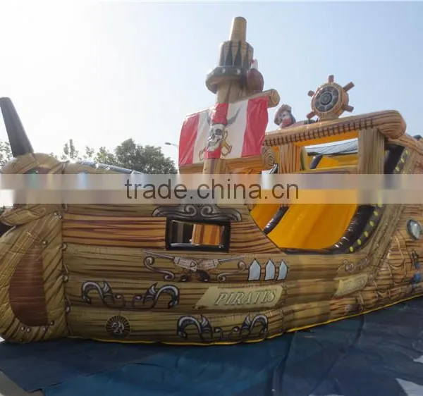 Commercial Outdoor Inflatable Pirate Ship Slide Small for Kids photo-2