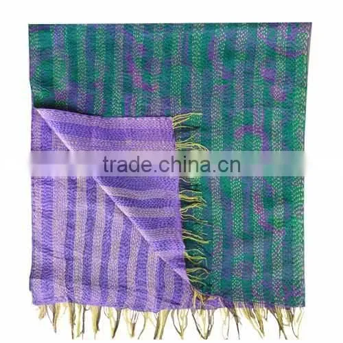 Vintage Silk Kantha Scarves