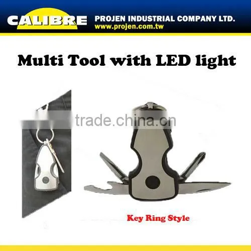 CALIBRE Promotion Gift Key Ring Style 5 in 1 Multi Tool With Led Light photo-2