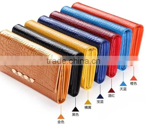 Best Selling Customer Delicate Design Genuine/pu Leather Lady Wallet With Customer Logo photo-2