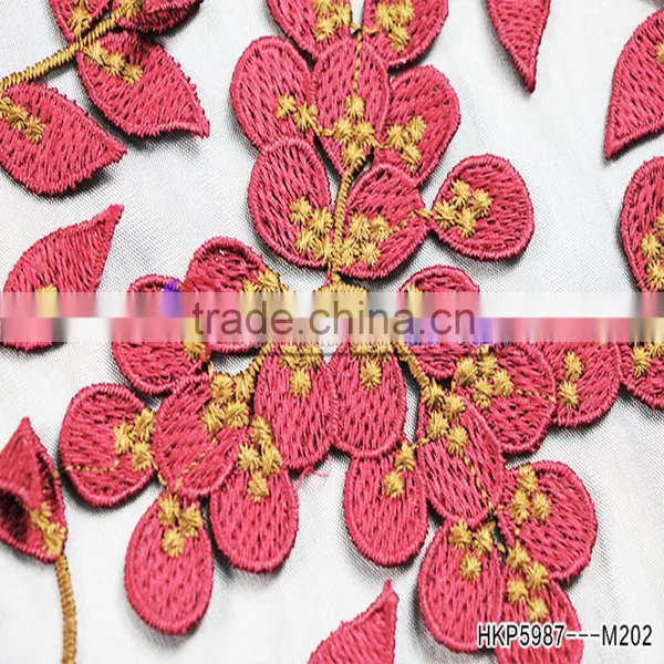 China Fabric Suppliers Fabric Made From Milk With Applique Flowers 3d Printer Designs Latest Trends In Fashion For Girl's Dress photo-5