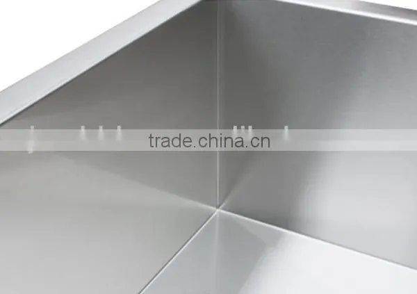 Zero Radius Handmade Stainless Steel Sink 32" x 19" x 10" Double Bowls (cUPC Approved,very Competitive Price!) photo-4