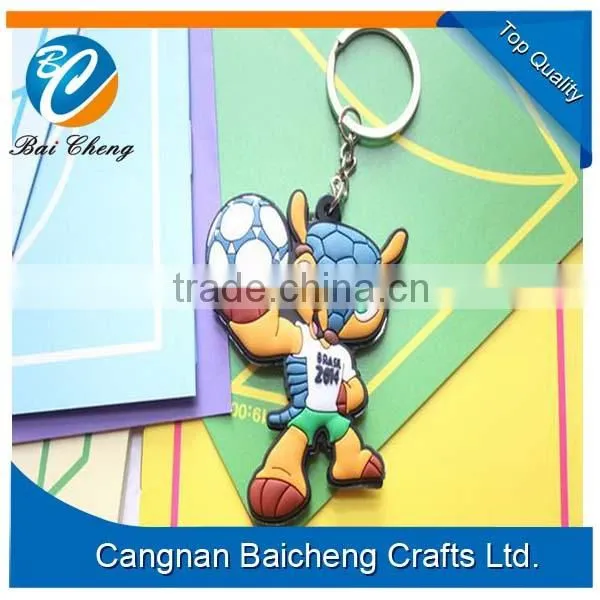 Colorful Soft Pvc Rubber Keyring Made in China photo-6