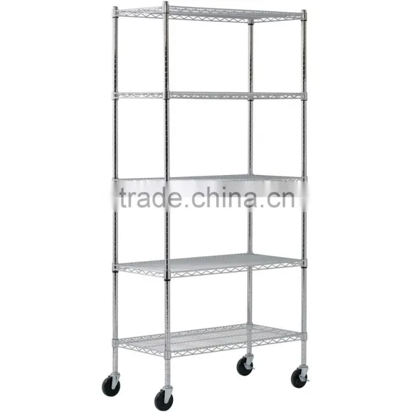 China NSF & ISO Approval Chrome Wire Shelving for Sale , Wire Mesh Shelf , Wire Mesh Rack photo-4
