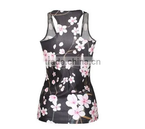 Women Sexy Bodycon Delicate Summer New Tree Print 3D Vest Tops photo-6