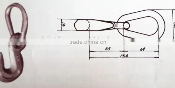1/2"PEAR LINK WITH 3/8" EYE GRAB HOOK photo-3