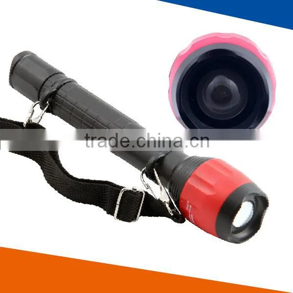 Best Powerful Led Flashlight Plastic 2 AA With 1 LED Light Torch Light Hunting Flashlight
