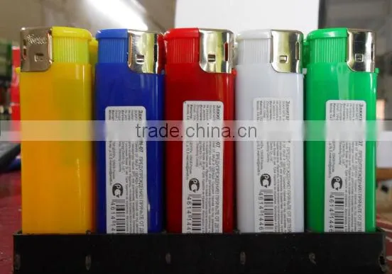 Cheap Five Solid Colors Electronic Plastic Lighter