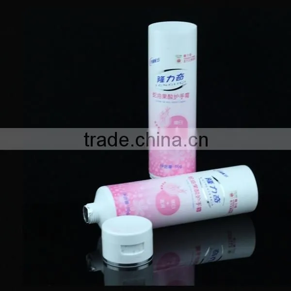 50mm White Cosmetic pe Tube for Natural Moisturizer Cream With Flip-top Cap