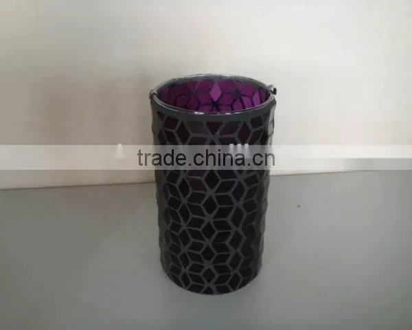PLUM MOSAIC VASE DECORATION