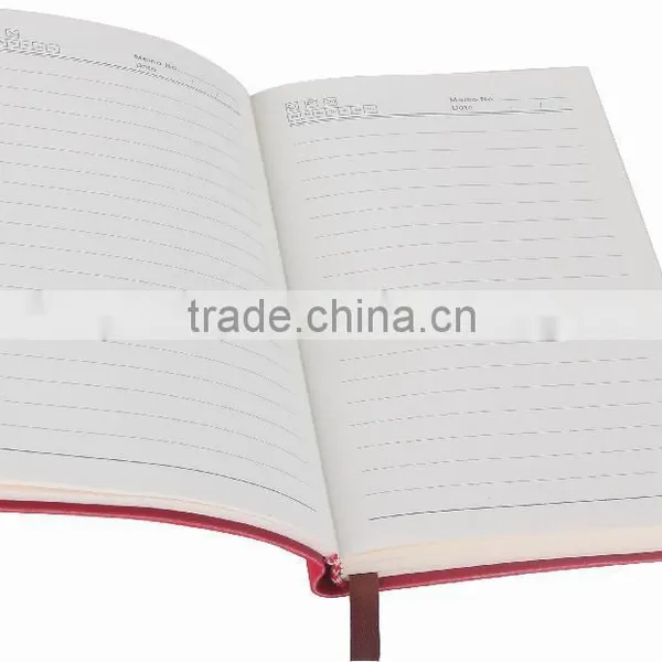 Custom A5 A6 pu Cover Notebook With Bookmark photo-2