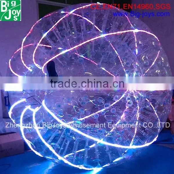 New Inflatable Shinning Zorb Ball,cheap Inflatable Zorb Ball for Sale