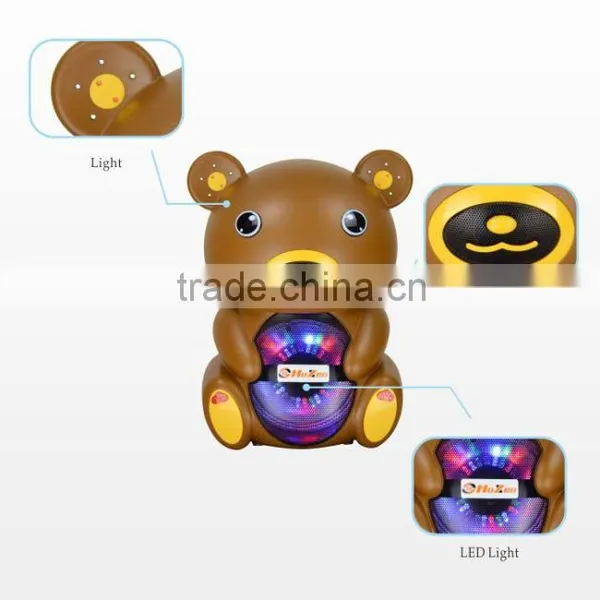 Hoxen 6.5" Hot-sale Portable Bluetooth Bear Speakers With FM Radio,USB,SD Play L-86A photo-2