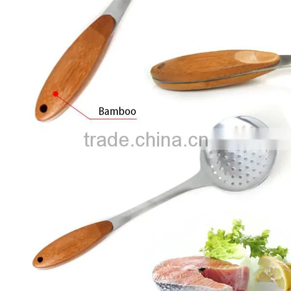 High Quality Stainless Steal Cooking Utensil With Bamboo Handle, Cooking Tools photo-4
