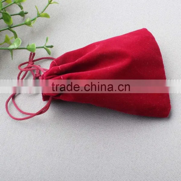 Velvet Jewelry Bag 9 Color Choices Drawstring Pouch Bag Christmas Wedding Gift Bag photo-4