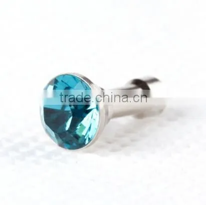 Fashion Flash Diamond Colorful Diamond Cell Phone Headset Dust Plug Dust Plug 3.5mm Universal