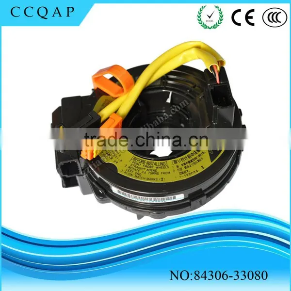 84306-33080 China distributors wholesale automobile clock spring steering wheel spiral cable