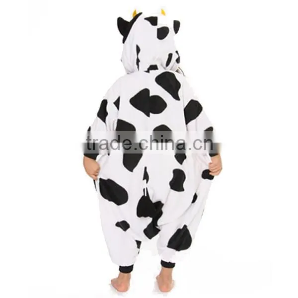 Cow Kids Cosplay Costume Wholesale Cheap Animal Pajamas Pyjamas Onesie photo-4