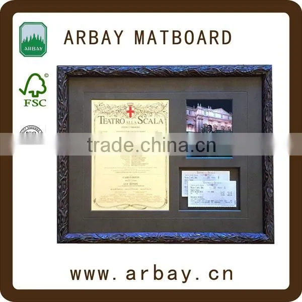 4ply Moorman Fabric Matboard White Cream Smooth Mat Board Double-Sided Pebble Embossed Matboard photo-5