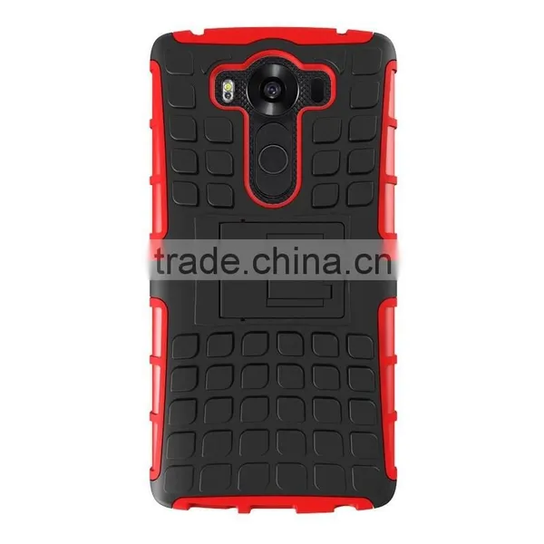 Cheap Goods From China For LG V10 G4 Pro PC + TPU Shockproof Hard Hybrid Rubberized Kickstand Case, Case for lg V10 g4 Pro photo-2