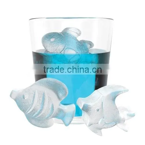 Fancy Fish Shaped Silicone Ice Mold Mini Ice Cube Tray photo-3