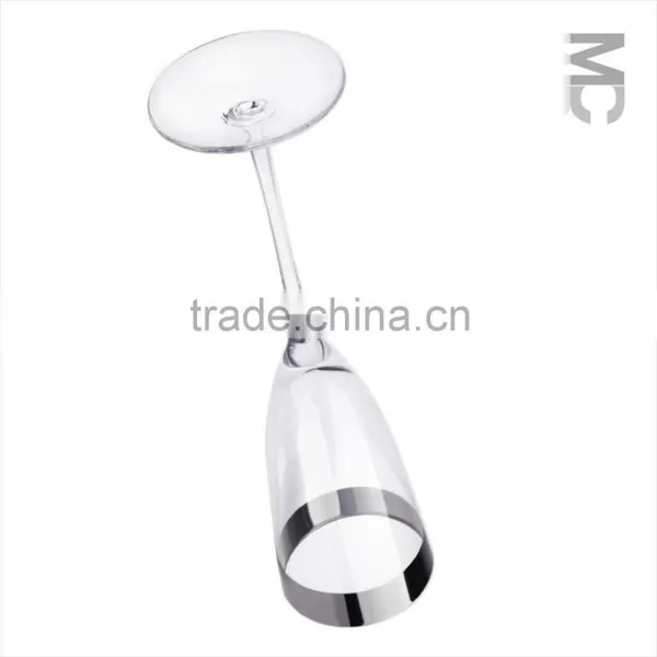 Wholesale Handmade Home Decoration Fancy Sliver Glass Champagne Flute photo-5