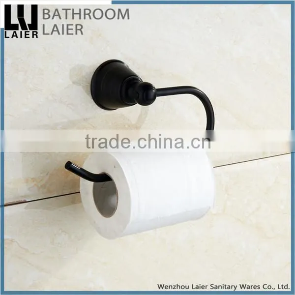 Contemporary Fancy Decorative One Hand Zinc Alloy ORB Bathroom Accessories Wall Mounted Toilet Paper Holder photo-4