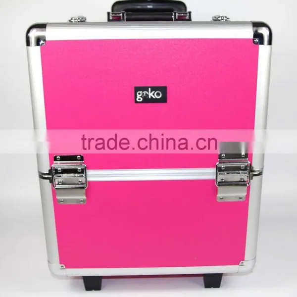 Professional Aluminium Beautician Makeup Trolley Beauty Box Vanity Case photo-4