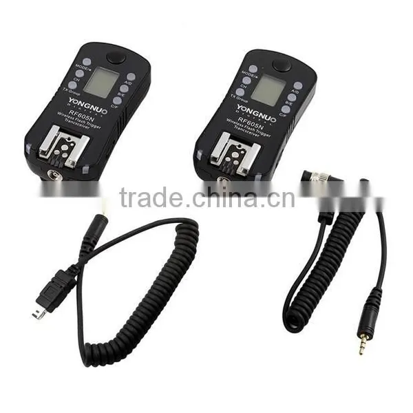 Yongnuo RF605N Flash Trigger With Lcd Display for Nikon D4, D3x,D800E, D800, D700,D610, D600, D7100, D7000, D90 photo-5