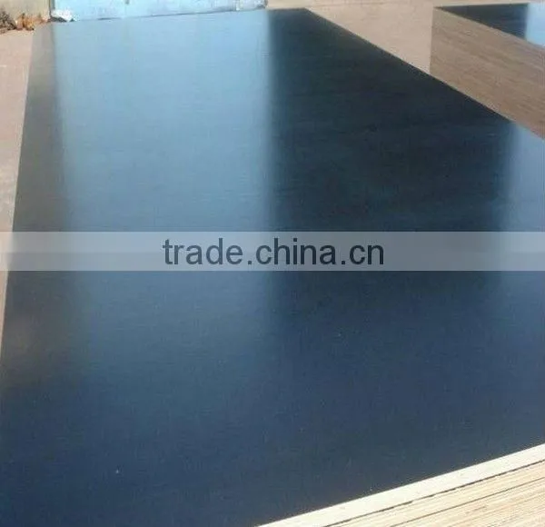 construction board 12/15/18/21mm waterproof glue hardwood/poplar core brown/black color film faced formwork plywood