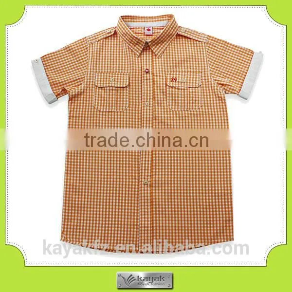 Cusom-made Summer Stripe Fashion Cotton Shirt Children photo-4