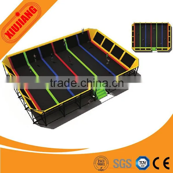 Kids Big Indoor Trampoline Bed With Safty Net For Sports photo-4