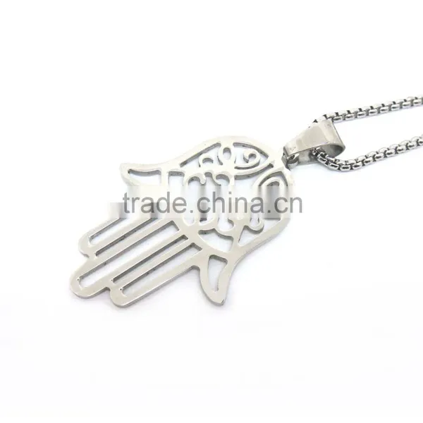 Trendy Stainless Steel 316l Hand of Fatima Pendant Hand Shaped Pendant photo-2