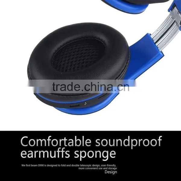 SHNALSAR S990 Headphone Foldable Wireless Headphone Bluetooth Headset Mobile Accessories photo-5