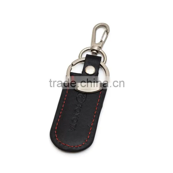 Custom Colorful Metal & Leather Car Keyring photo-5